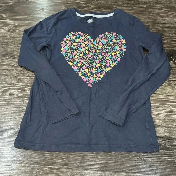 Circo Other - Large girls long-sleeve shirt with bright heart & star designs
